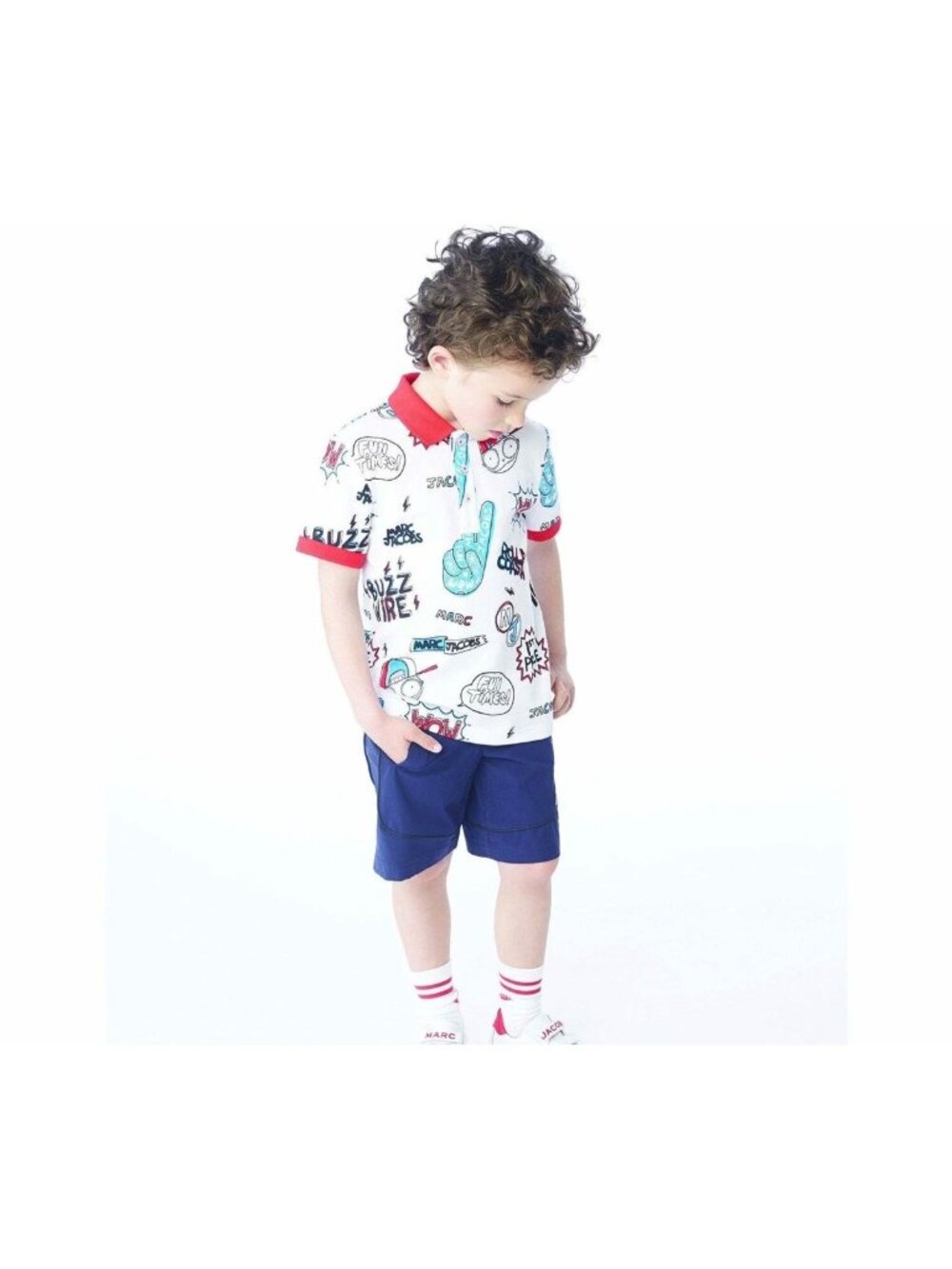LITTLE MARC JACOBS graphic polo shirt size 6 years